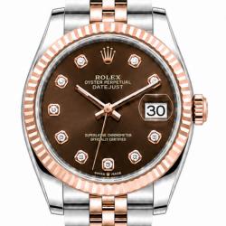 Rolex Datejust 31MM 278271 Everose Gold Factory Diamond Watch